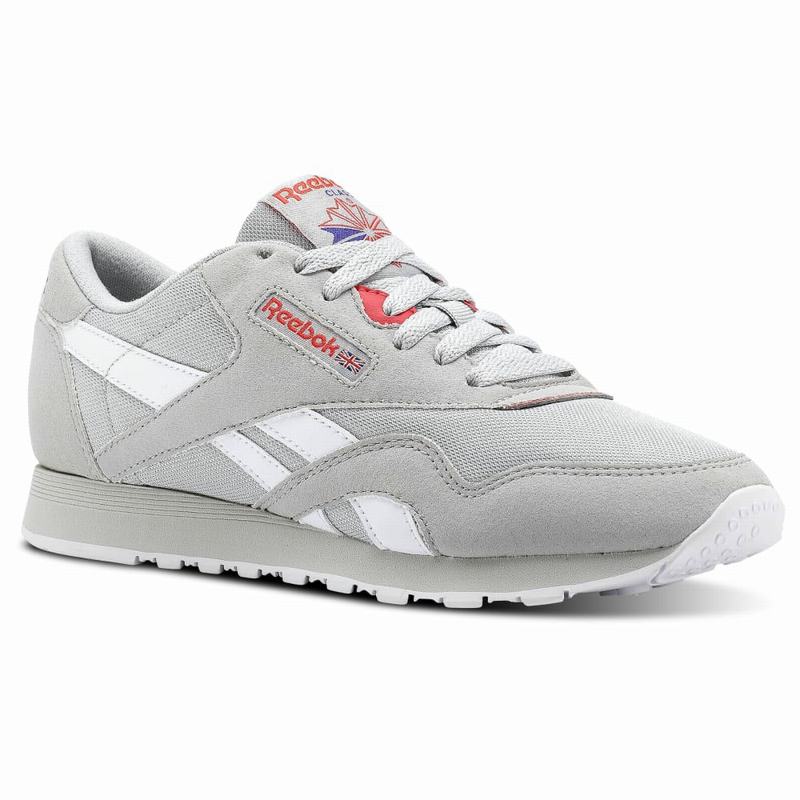 Reebok Classic Nylon Tenisky Damske - Siva/Biele HP1692FC